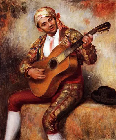 The Spanish Guitarist Pierre-Auguste Renoir